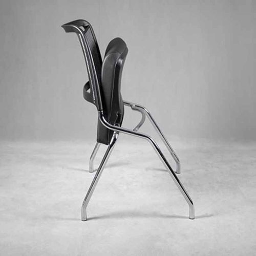 صندلی اداری چهارپایه لیو مدل Q44, صندلی چهارپایه تاشو,صندلی چهارپایه فلزی,صندلی چهارپایه محکم