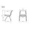 صندلی چهارپایه لیو Q44, صندلی چهارپایه تاشو,صندلی چهارپایه فلزی,صندلی چهارپایه محکم
