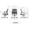 صندلی کارمندی مدل I62gkp,صندلی کارشناسی,صندلی اداری,صندلی ارگونومیک
